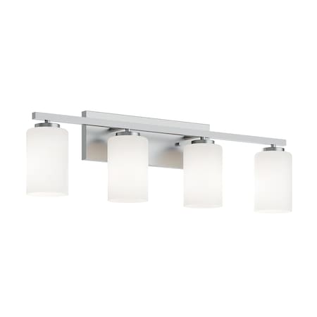 Afx Leo 31'' Vanity, Clear Glass Shade, Satin Nickel Finish LEOV3109MBSN